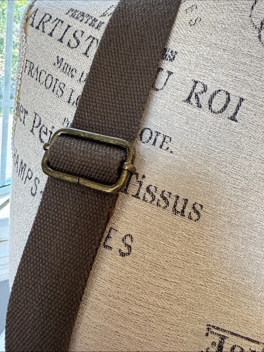 Augur unisex canvas leather trim messenger book bag crossbody‎